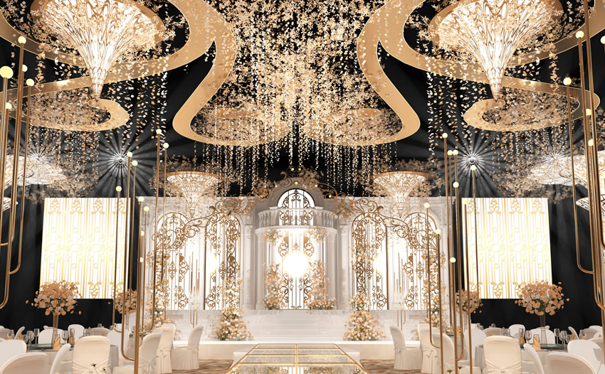 伊吾花木兰喜事汇金色大厅效果展示